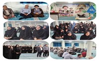 رئیس  محترم بیمارستان طالقانی به همراه جمعی از کارکنان  در مراسم گرامیداشت شهدای خدمت و سالروز آزادسازی خرمشهر
